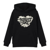 NAME.IT felpa chiusa con cappuccio tinta unita con stampa Nero per Bambino 13232823 NERO NAME.IT 