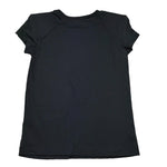 Balmain T-Shirt Girocollo Tinta Unita con Logo per Bambina BW8A91 NERO BALMAIN 