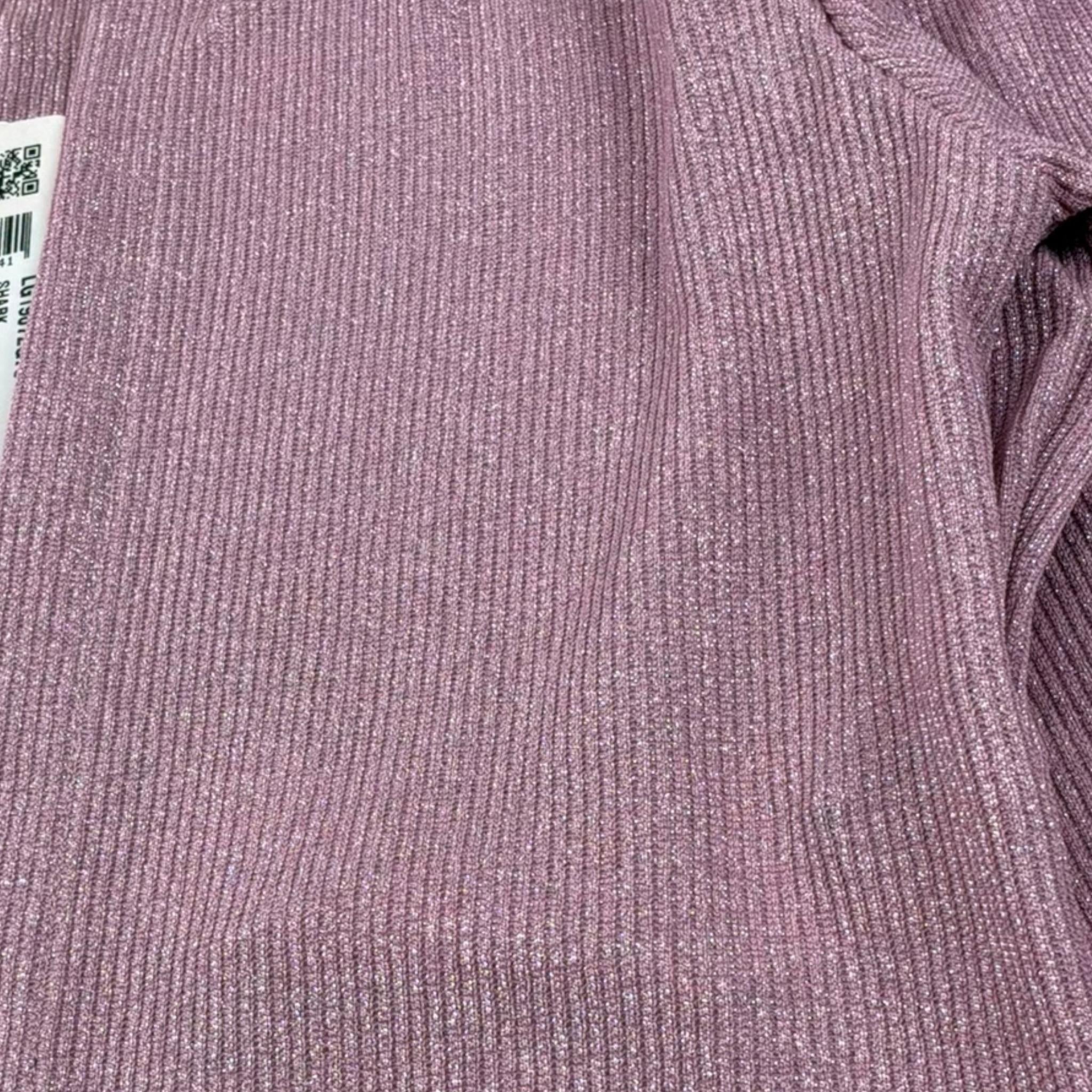 Please Cardigan Tinta Unita con Bottone per Bambina LG19072G73 ROSA PLEASE 