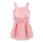 Twinset Abito Tinta Unita con Tulle per Neonata 251GJ2QS0 ROSA TWINSET 