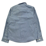 Trussardi Camicia Manica Lunga Fantasia A Righe per Bambino TBP26034CA BIANCO/BLU TRUSSARDI 