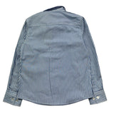 Trussardi Camicia Manica Lunga Fantasia A Righe per Bambino TBP26034CA BIANCO/BLU TRUSSARDI 