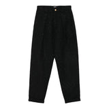 BALMAIN pantalone tinta unita modello palazzo Nero per Bambina BV6S70 NERO BALMAIN 