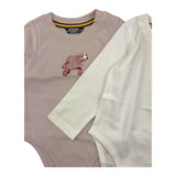 K-WAY set 2body bicolore Bianco/rosa per Neonata K7128ZW BIANCO/ROSA K-WAY 