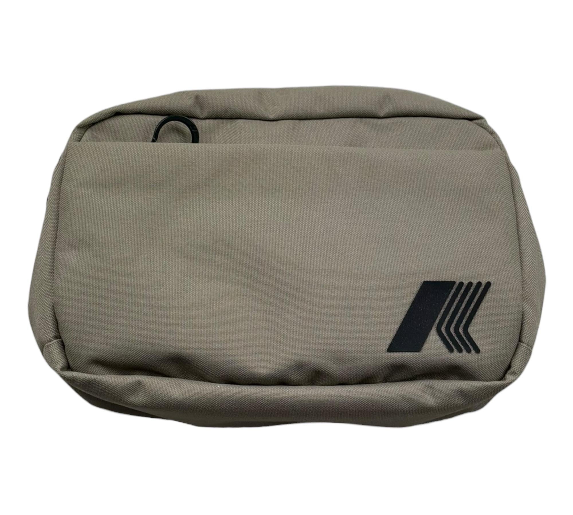 K-Way Borsello Tinta Unita con Logo per Bambino K81437W VERDE K-WAY 