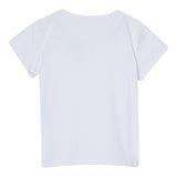 Liu Jo T-Shirt Girocollo Tinta Unita con Brillantini per Neonata KA5040N BIANCO LIU JO 