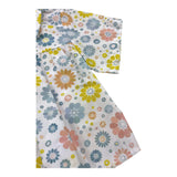 Janice Camicia Tinta Unita Mezza Manica con Fantasia Fiori per Bambina JN443B BIANCO JANICE 