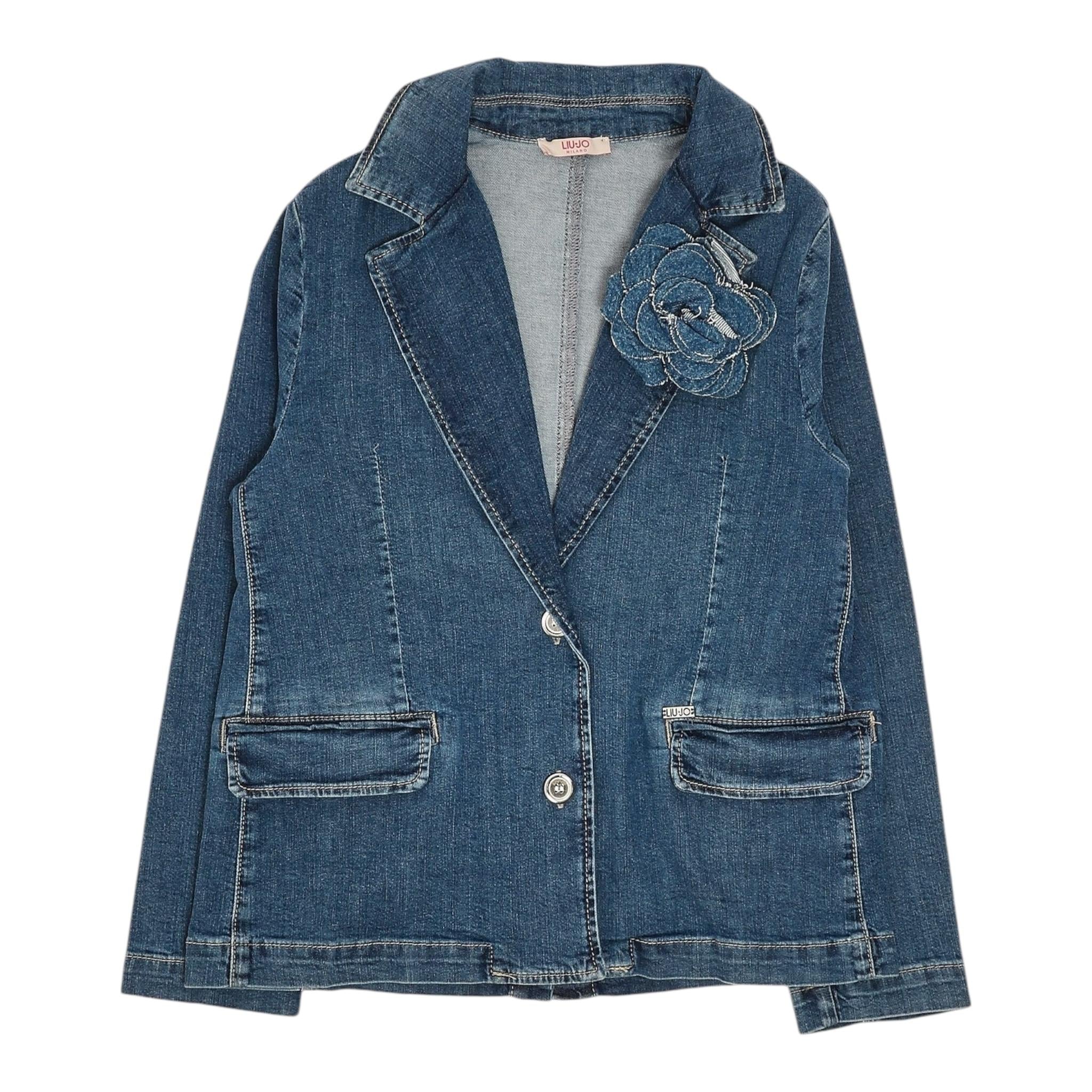 Liu Jo Giacca In Denim Tinta Unita per Bambina GA5090 BLU LIU JO 