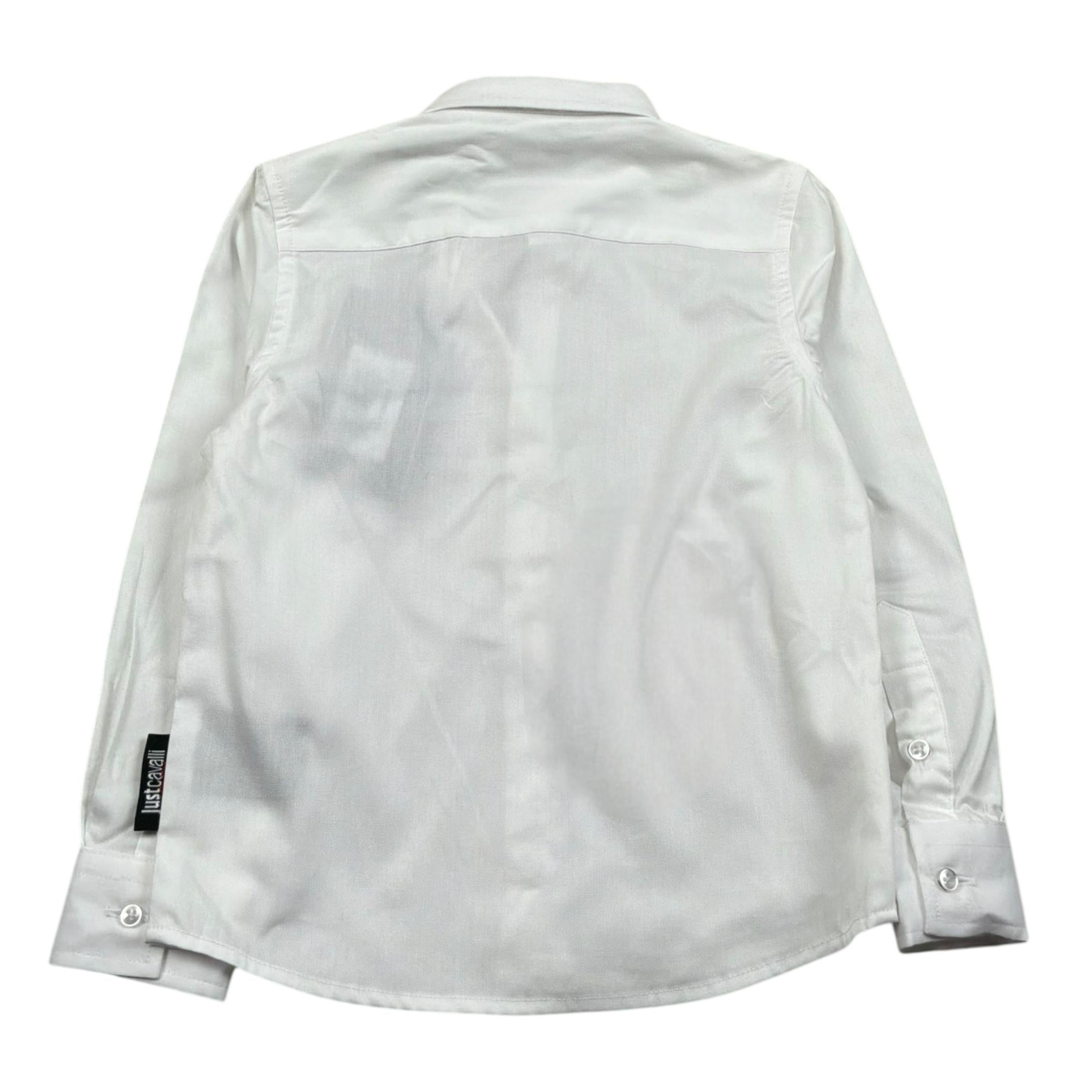 Just Cavalli Camicia Manica Lunga Tinta Unita con Ricamo Logo per Neonato JIP26066CA BIANCO JUST CAVALLI 