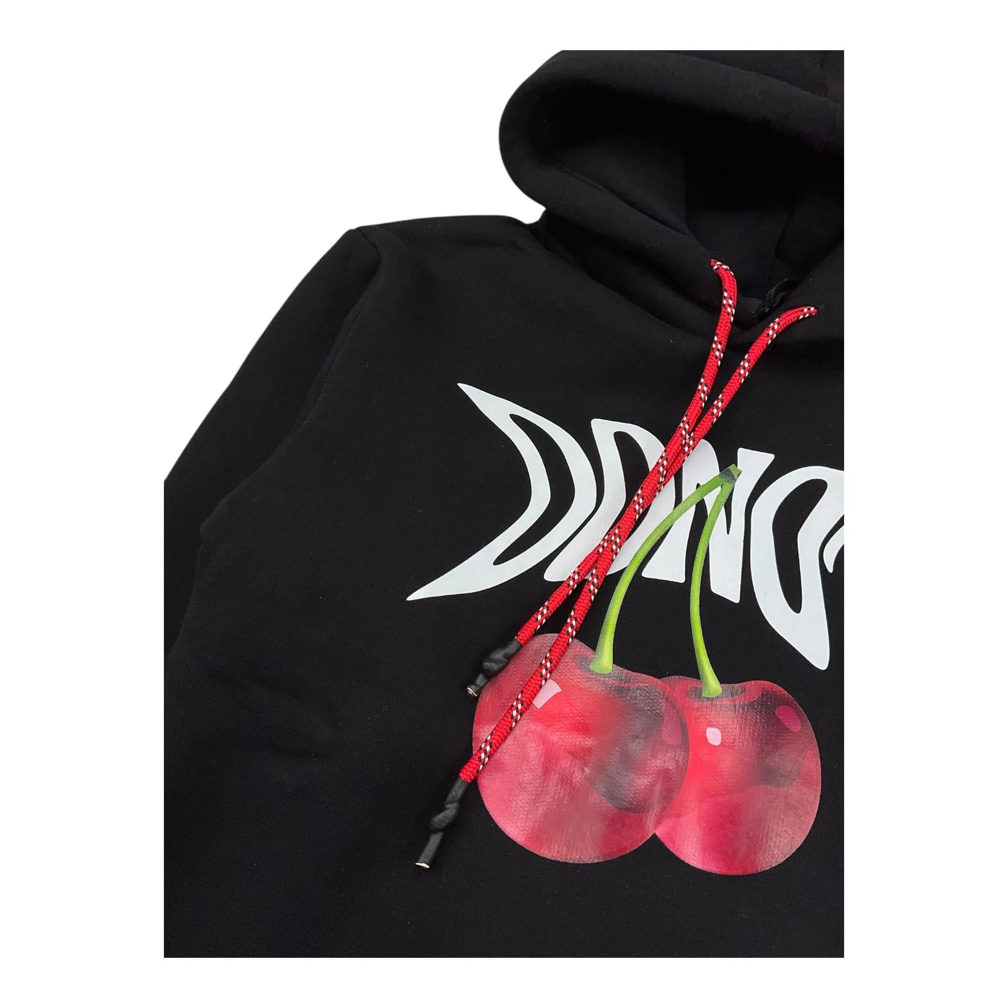 DO NOT CONFORM felpa chiusa con cappuccio tinta unita con stampa ciliegie Nero per Bambino FE027 NERO DO NOT CONFORM 