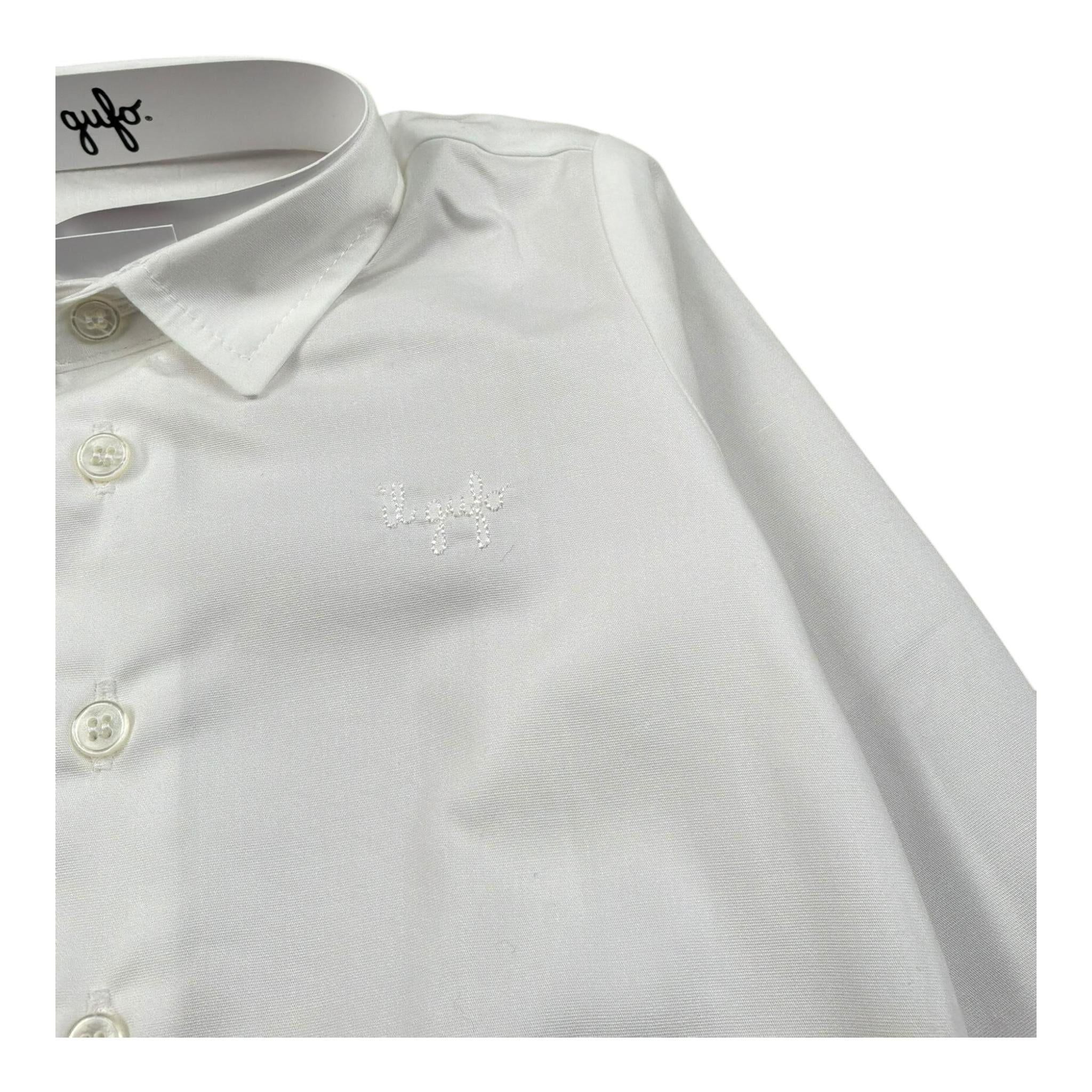 Il Gufo Camicia Body Manica Lunga Tinta Unita per Neonato P25MB036C0066 BIANCO IL GUFO 