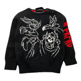 ICEBERG maglia tinta unita girocollo con stampa Nero per Neonato MGICE5314BX NERO ICEBERG 