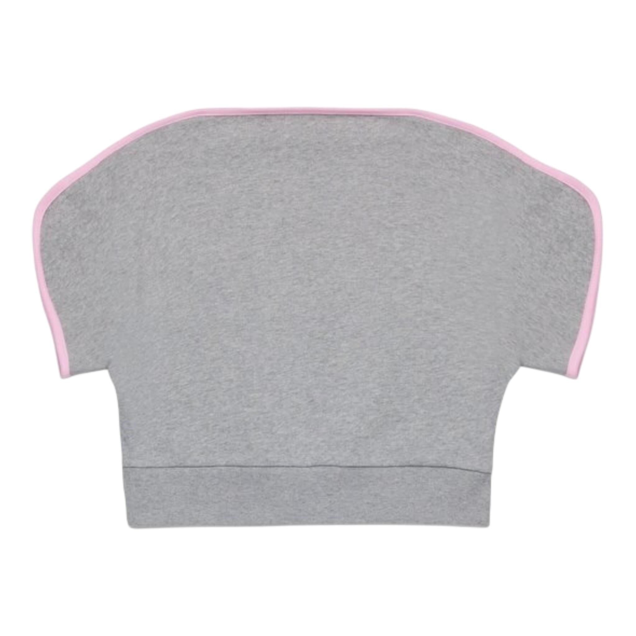 N°21 T-Shirt Tinta Unita con Stampa Tessuto Felpa per Bambina N2101P GRIGIO N°21 