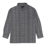 John Richmond Camicia Manica Lunga Tinta Unita con Stampe Logo per Bambino RIP25076CAJ NERO JOHN RICHMOND 