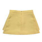 Elisabetta Franchi Gonna Tinta Unita con Fiocchi per Bambina EFG0187 GIALLO ELISABETTA FRANCHI 