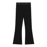 DOLCE & GABBANA pantalone modello a zampa tinta unita Nero per Bambina L5PC1 NERO DOLCE & GABBANA 