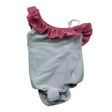 Saint Barth Costume Intero Monospalla Tinta Unita per Bambina CARIN ARGENTO SAINT BARTH 