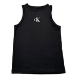 Calvin Klein Canotta Tinta Unita con Logo per Bambina IG0IG02435XX NERO CALVIN KLEIN 