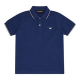 Emporio Armani Polo Mezza Manica Tinta Unita per Bambino 8N4FB3 BLU EMPORIO ARMANI 