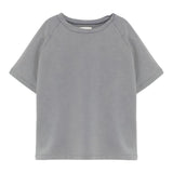 Dou Dou T-Shirt Girocollo Tinta Unita per Bambina DW8P51X GRIGIO DOU DOU 