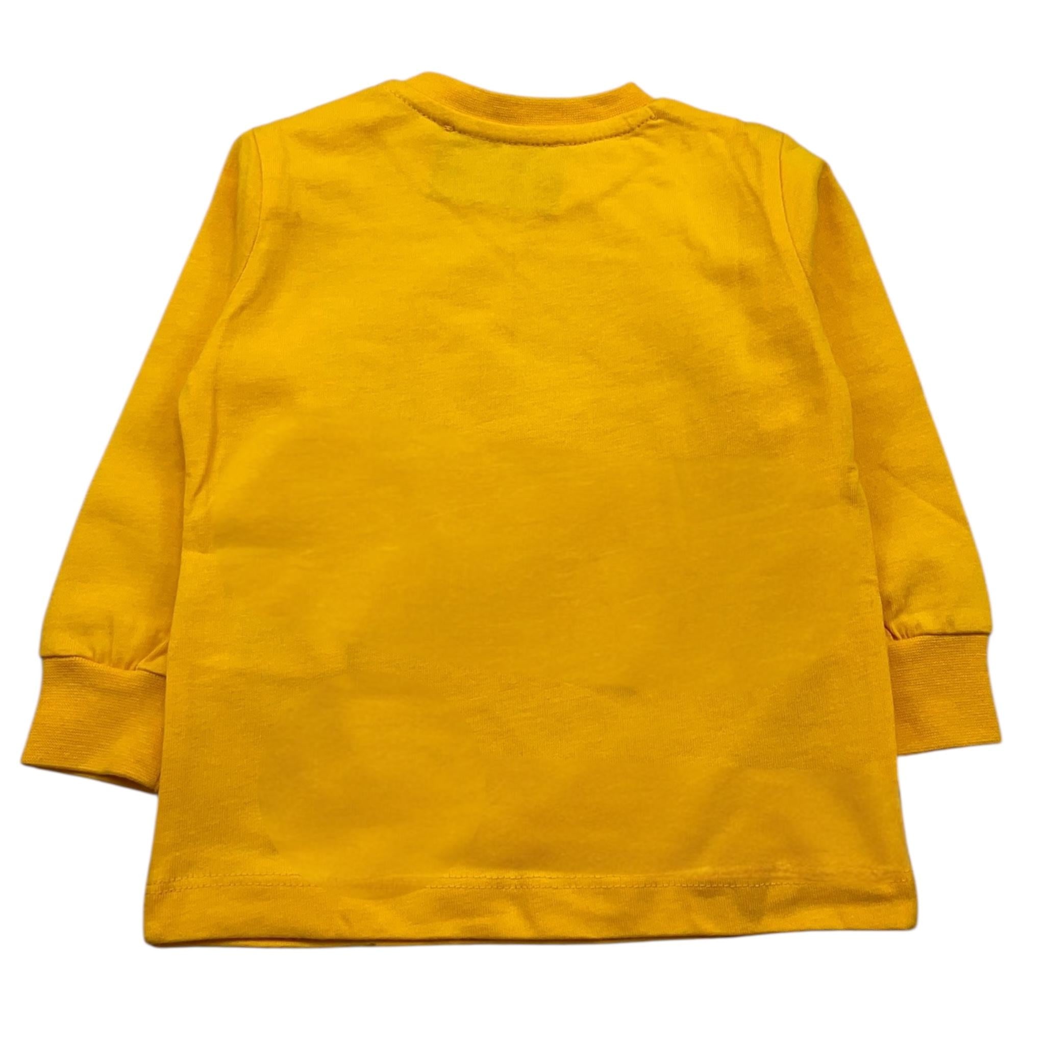 ICEBERG shirt girocollo tinta unita con stampa in contrasto Giallo per Neonato TSICE5324BX GIALLO ICEBERG 