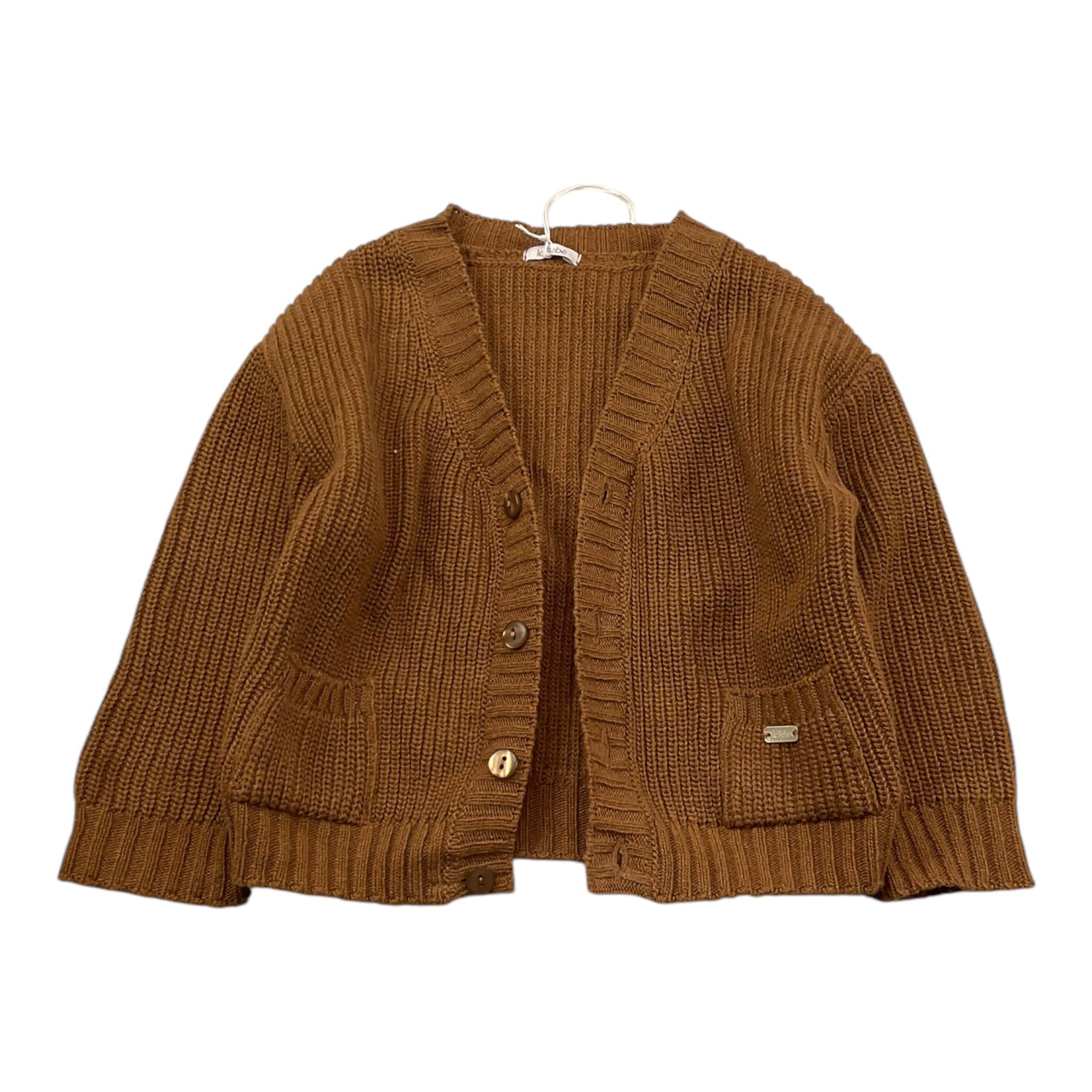 LE BEBE' cardigan tinta unita con bottoni Marrone per Neonato LBB5198 MARRONE LE BEBE' 