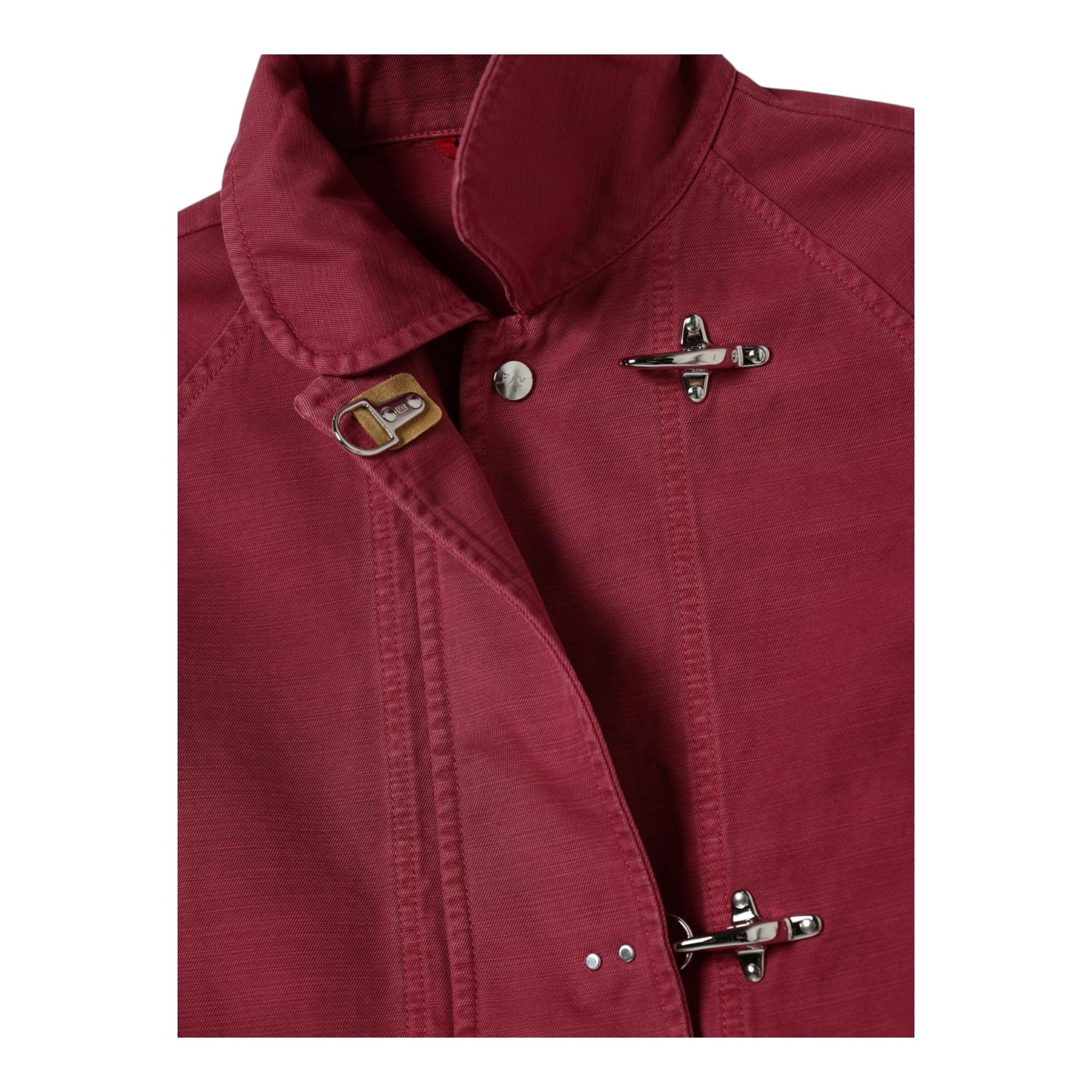 Fay Giubbino Tinta Unita con Bottoni per Bambina FW2P67 MAGENTA FAY 