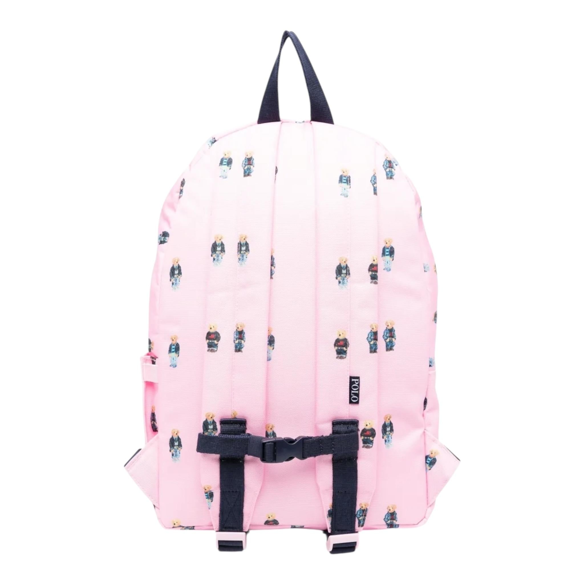 Ralph Lauren Zaino Tinta Unita con Logo per Bambina 9AR016 ROSA RALPH LAUREN 