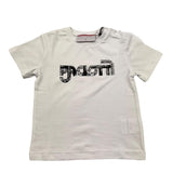 Cesare Paciotti T-Shirt Girocollo Tinta Unita con Logo per Neonato TSP5170B BIANCO CESARE PACIOTTI 
