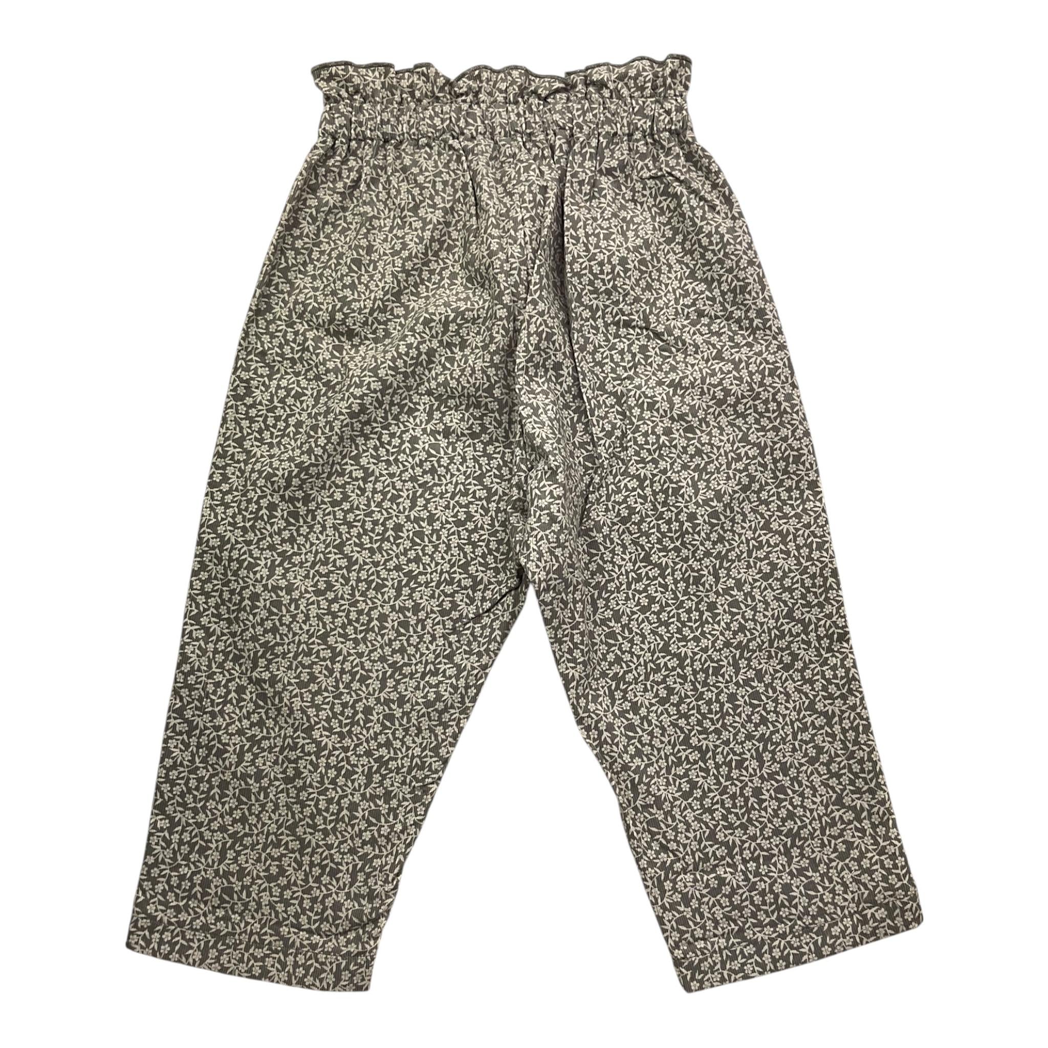 TEDDY E MINOU pantalone tinta unita con fantasia fiori Grigio per Neonata I24PT013V0000N GRIGIO TEDDY E MINOU 