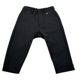 I'M Brian Pantalone Tinta Unita con Girovita Regolabile per Neonato PA2208J NERO I'M BRIAN 