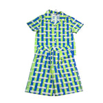 Moschino Completo 2 Pezzi Camicia-Bermuda Bicolore per Bambino HUG00V VERDE MOSCHINO 