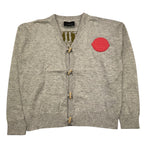 JOHN RICHMOND cardigan tinta unita con stampa Grigio per Bambino RBA25064CD GRIGIO JOHN RICHMOND 