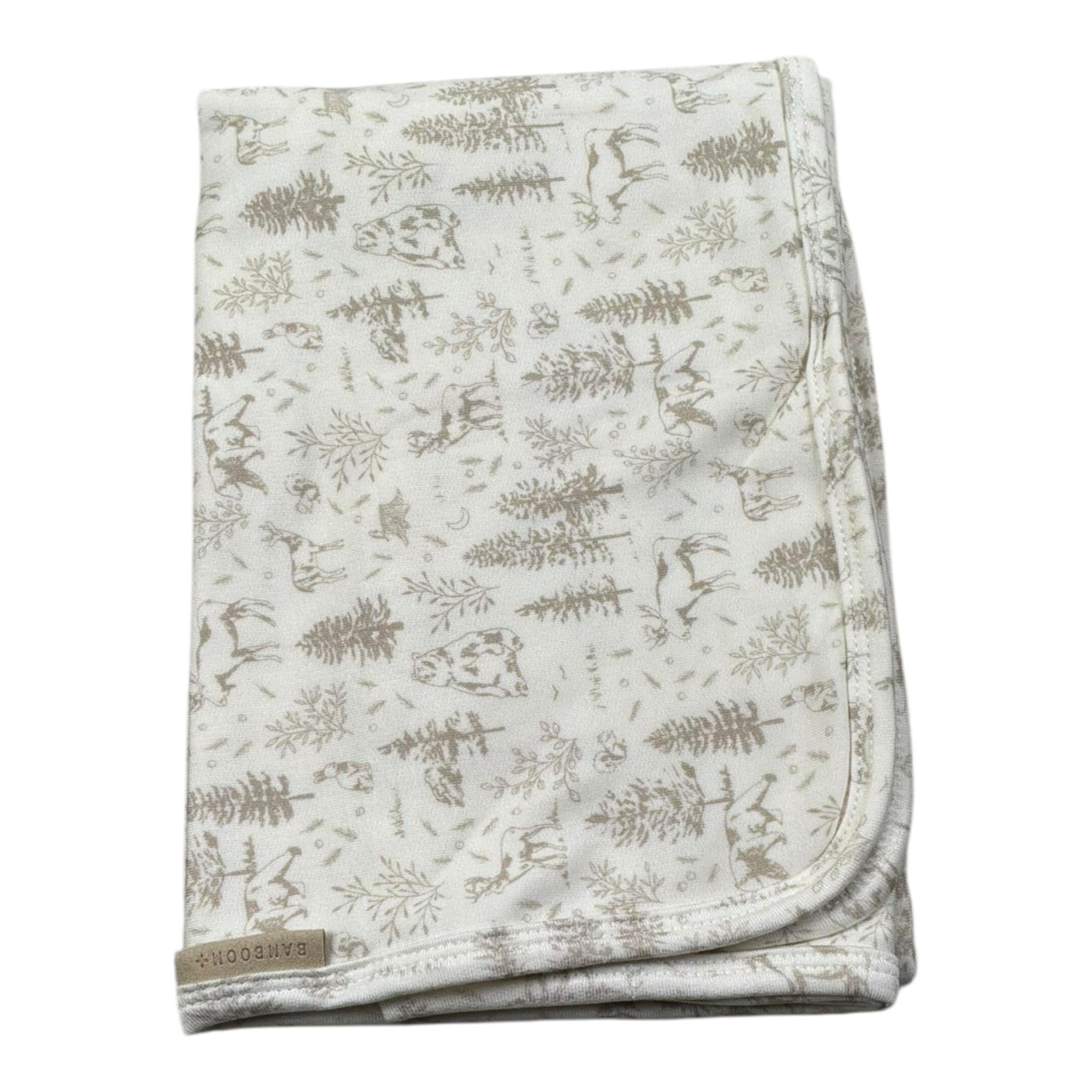 Bamboom+Babies Coperta Tinta Unita con Stampe per Neonato 215 PANNA BAMBOOM+BABIES 