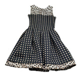 Monnalisa Abito Cerimonia Giromanica con Fantasia per Bambina 418906 NERO MONNALISA 