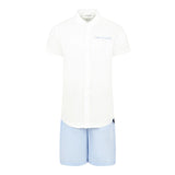 Trussardi Completo 2 Pezzi Bicolore Camicia-Bermuda Bianco/Azzurro per Bambino TBP25013CLX BIANCO/AZZURRO TRUSSARDI 