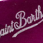 Saint Barth Pochette Tinta Unita con Stampa per Bambina ALINEVELVET VIOLA SAINT BARTH 