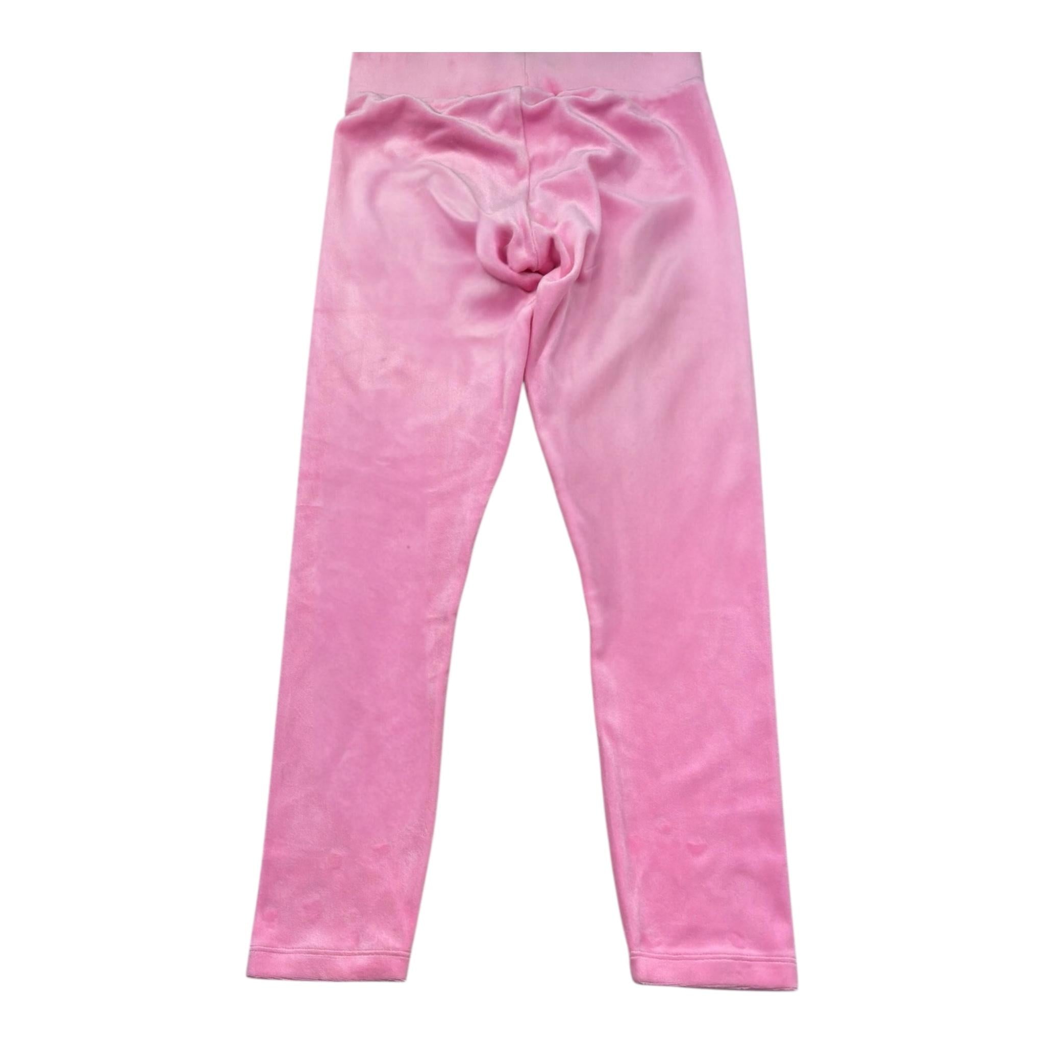 Juicy Couture Leggins Tinta Unita In Velluto per Bambina JBX64967 ROSA JUICY COUTURE 