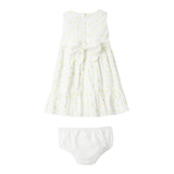 Il Gufo Set Abito-Coulotte Tinta Unita con Margherita per Neonata P25VA330C5053 BIANCO IL GUFO 