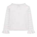 Guess Cardigan Tinta Unita con Trasparenze per Bambina K4RR03Z3CJ0 BIANCO GUESS 