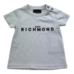 John Richmond T-Shirt Girocollo Tinta Unita con Stampa per Neonato RIP26002TS GRIGIO JOHN RICHMOND 
