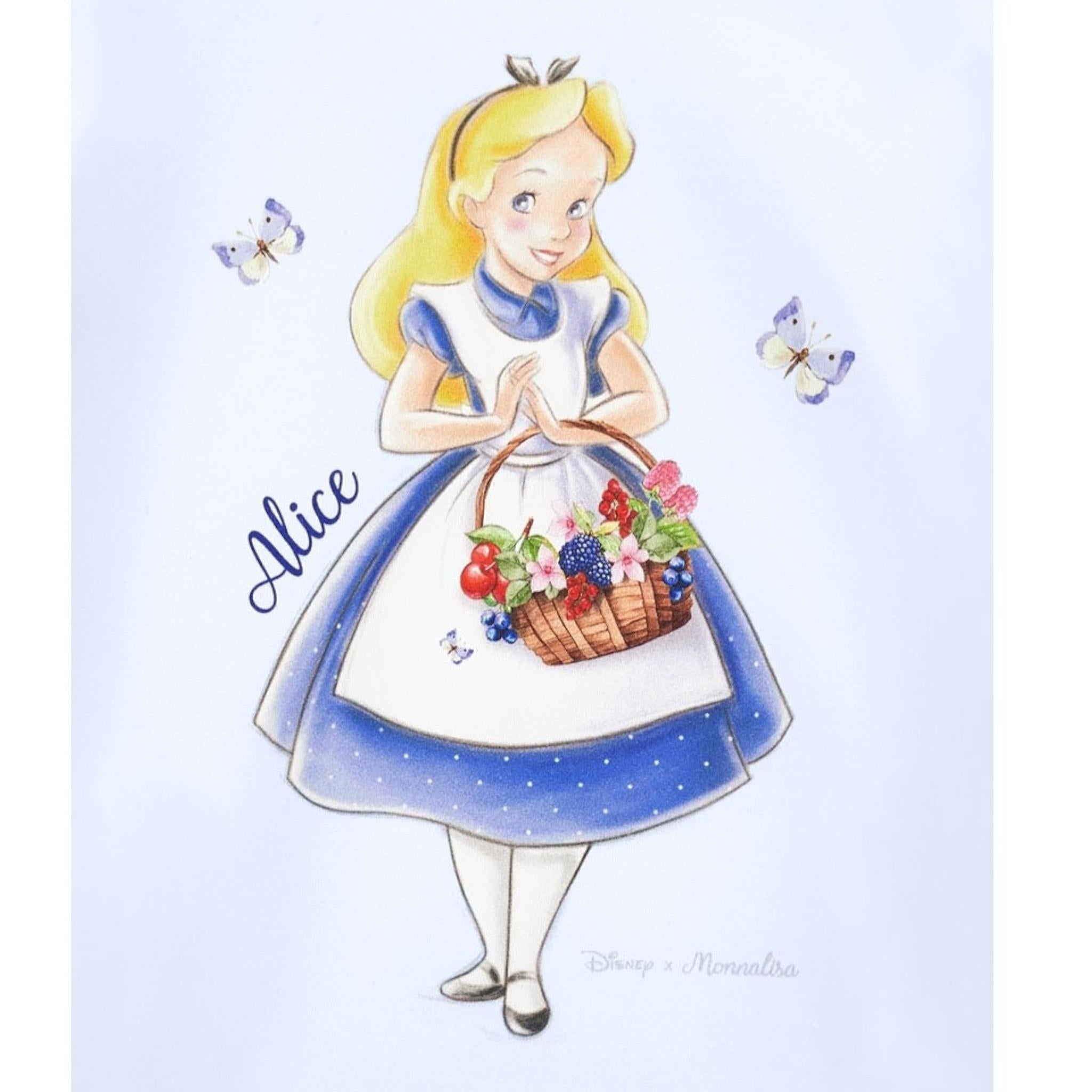 Monnalisa T-Shirt Girocollo Tinta Unita con Brillantini per Bambina 115622 BIANCO MONNALISA 