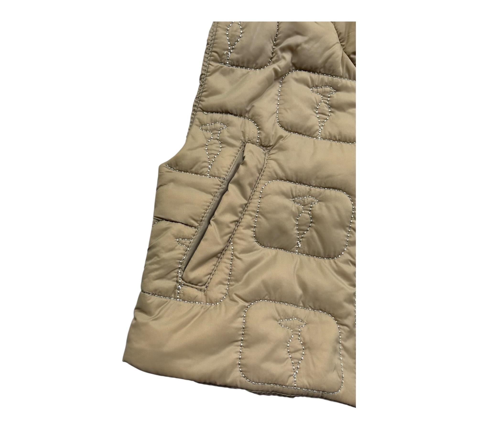 Trussardi Gilet Tinta Unita con Ricami per Neonato TIP26079PI BEIGE TRUSSARDI 