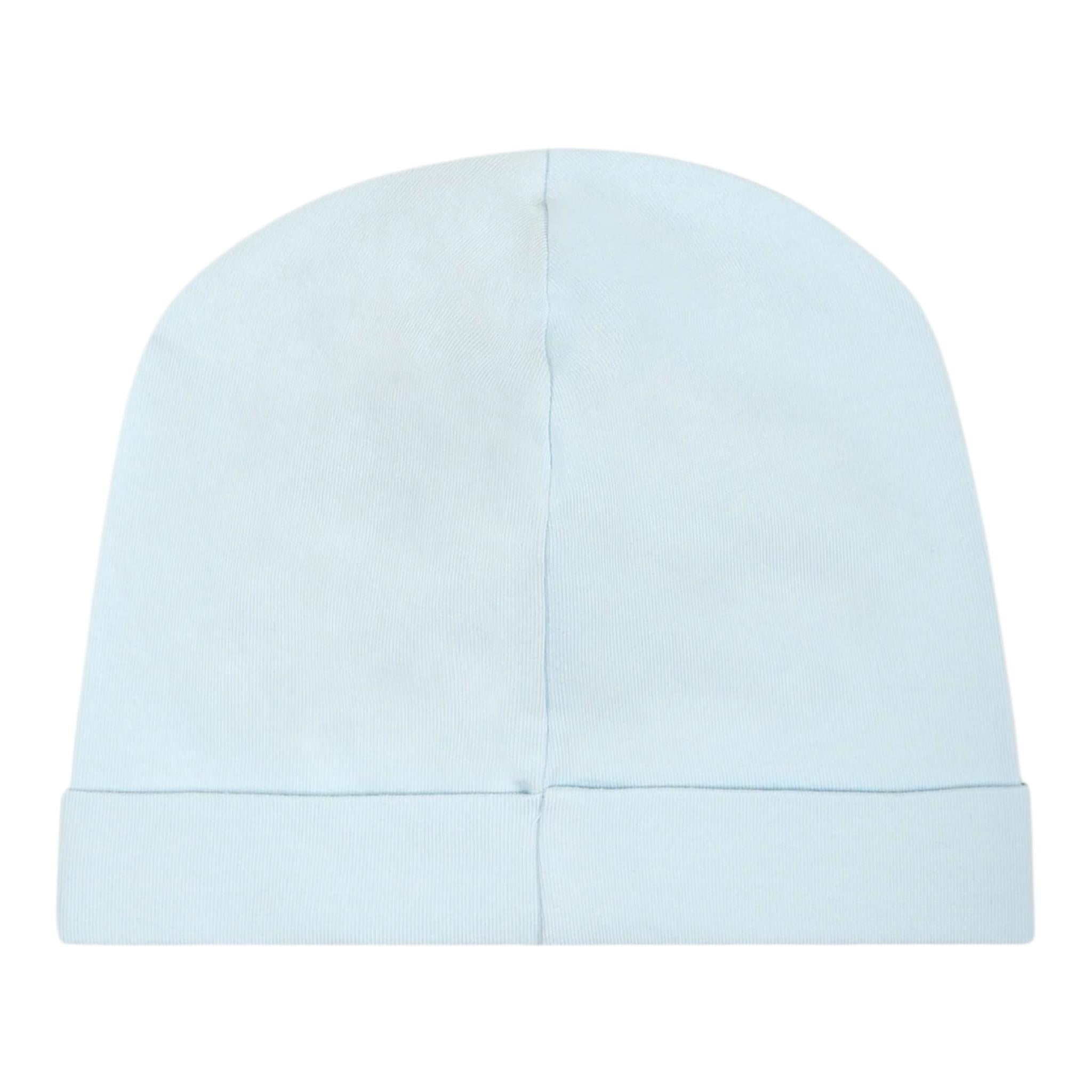Moschino Cappello Tinta Unita con Stampa per Neonato MUX05A AZZURRO MOSCHINO 