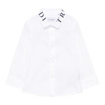 Trussardi Camicia Tinta Unita con Logo per Neonato TIP25091CAN BIANCO TRUSSARDI 