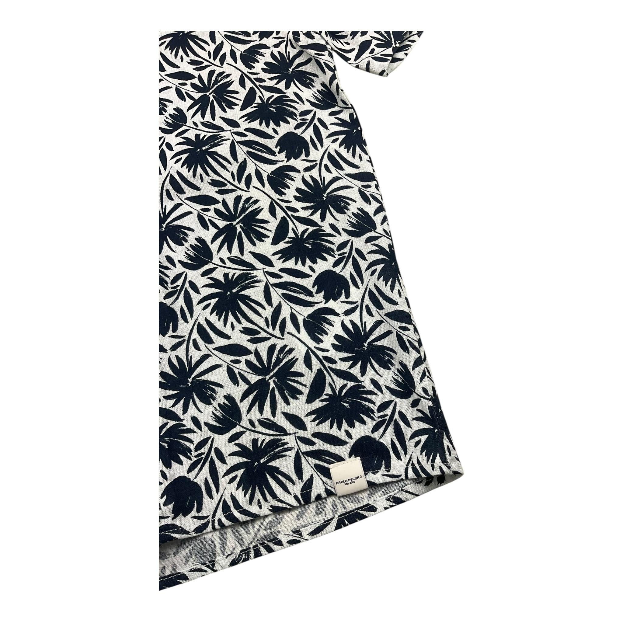 Paolo Pecora Camicia Mezza Manica Tinta Unita con Fantasia per Bambino PP4043 BIANCO PAOLO PECORA 