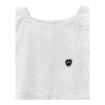 Guess Abito Mezza Manica Tinta Unita In Pizzo Sangallo per Neonata K4GK02WG680N BIANCO GUESS 