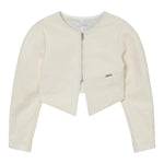 Monnalisa Giubbino Tinta Unita In Ecopelle per Bambina 17E100X BEIGE MONNALISA 