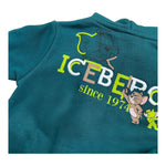 ICEBERG felpa con zip e cappuccio tinta unita Verde per Neonato MFICE5322B VERDE ICEBERG 