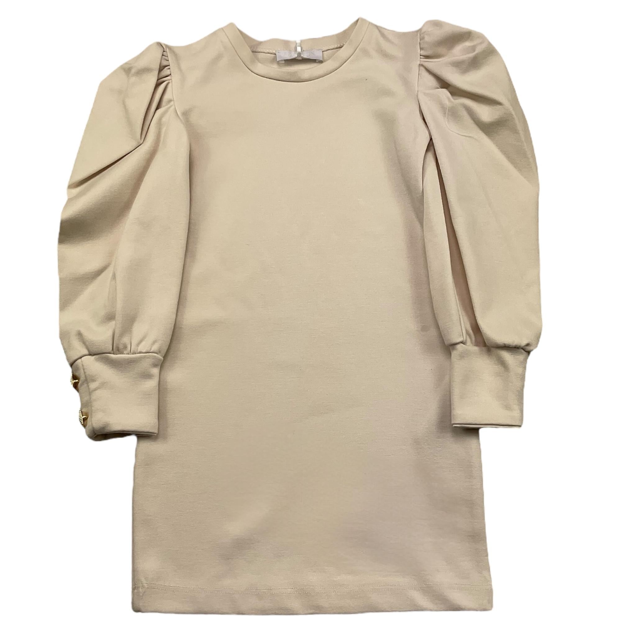 FUN & FUN abito manica lunga tinta unita con maniche a sbuffo Avorio per Bambina FCBDR00133 AVORIO FUN & FUN 